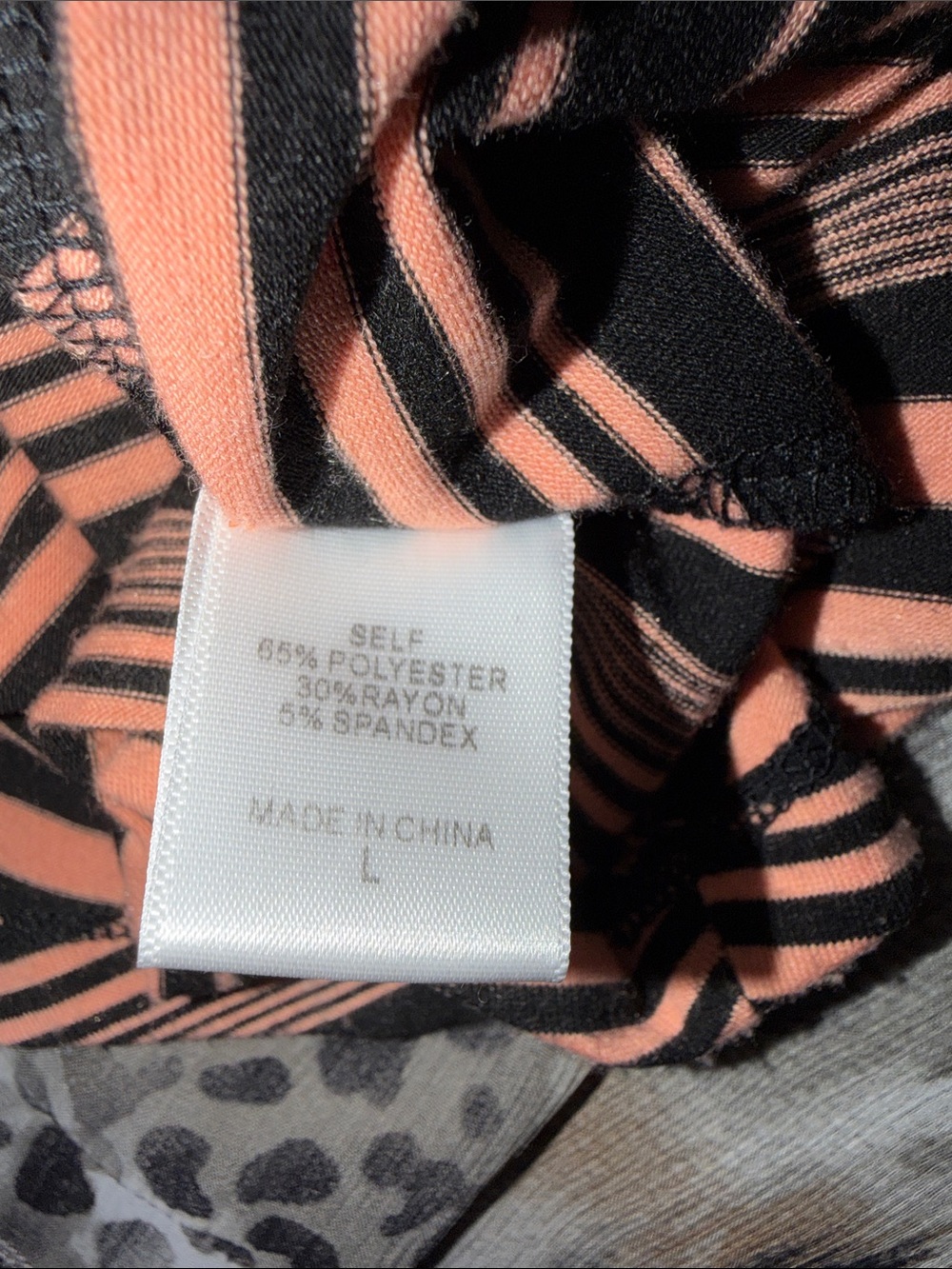 Signature Studio Peach/Coral and Black Striped Maxi Skirt - Picture 3 of 4